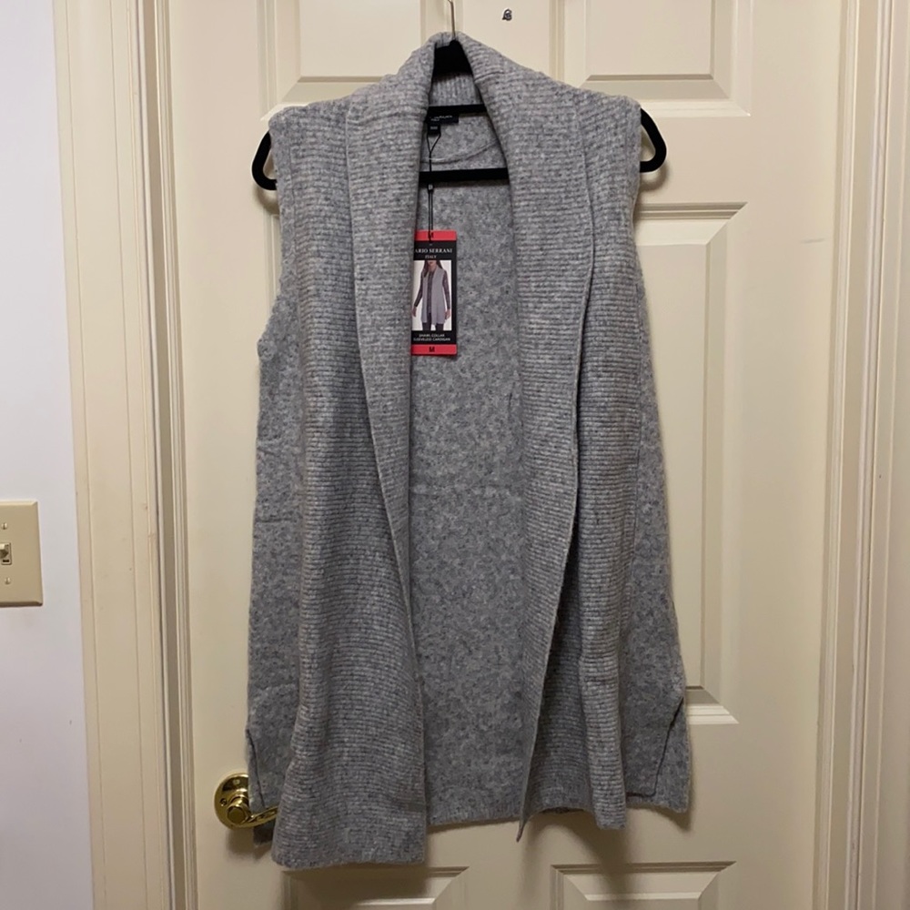 NEW sleeveless cardigan duster coatigan